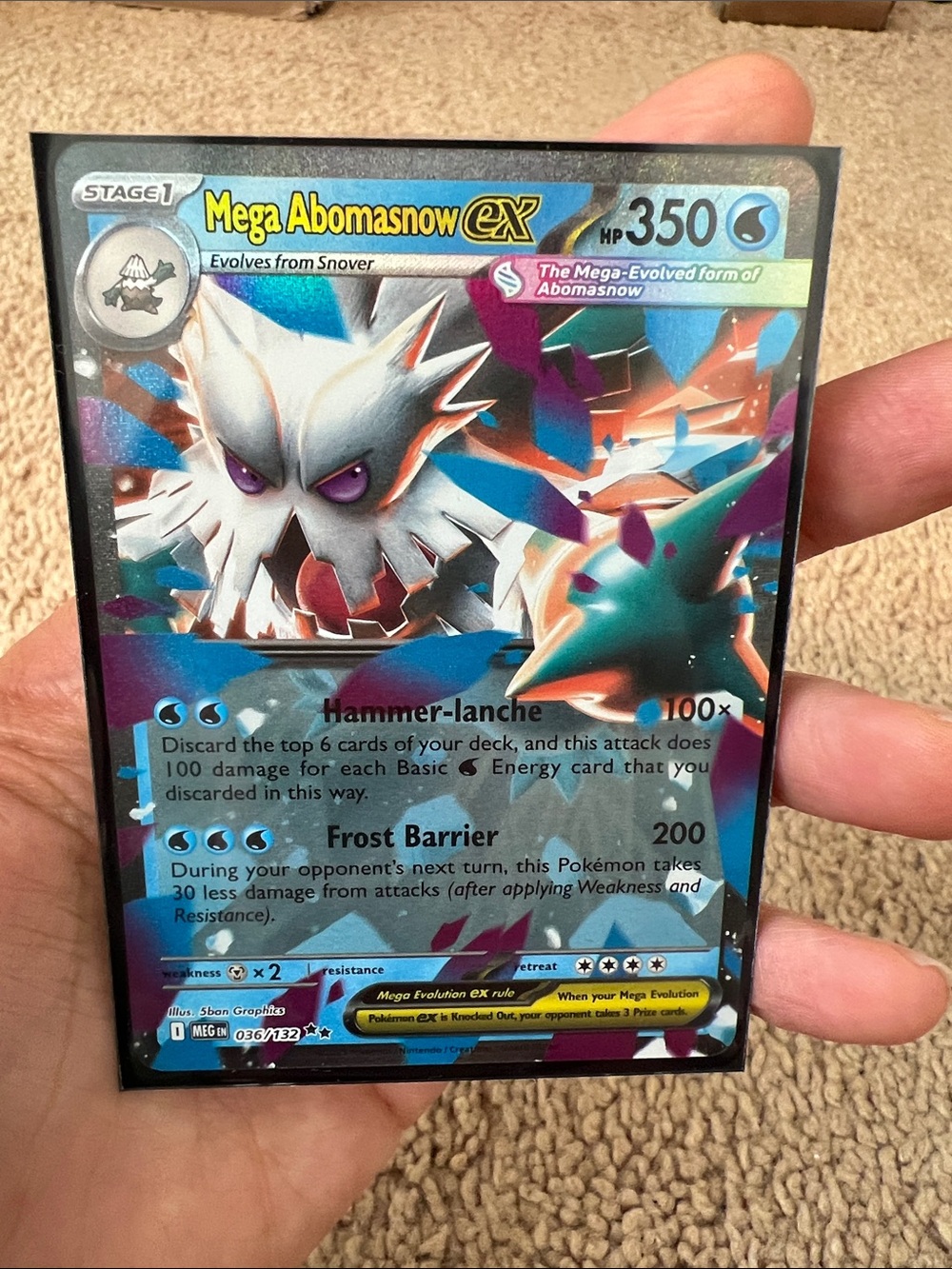 Pokemon mega abomasnow ex